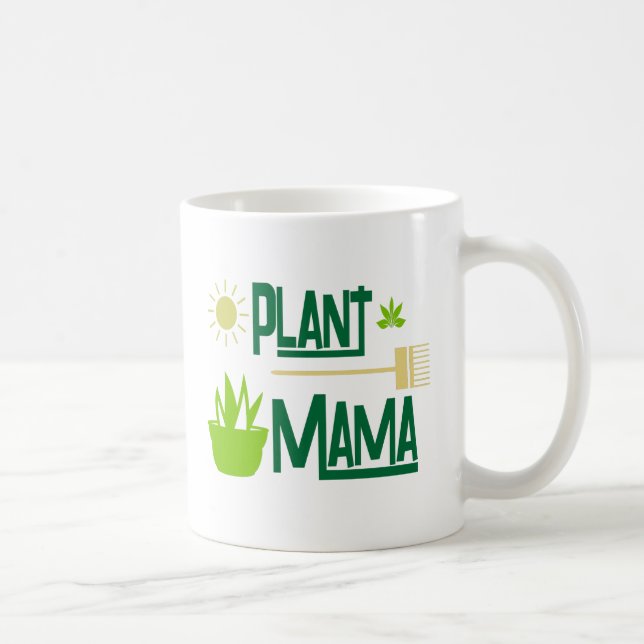 Mama Clássico Caneca da planta (Direita)