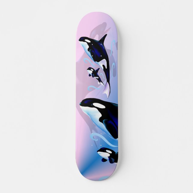 Mamã da orca e skate do bebê (Frente)