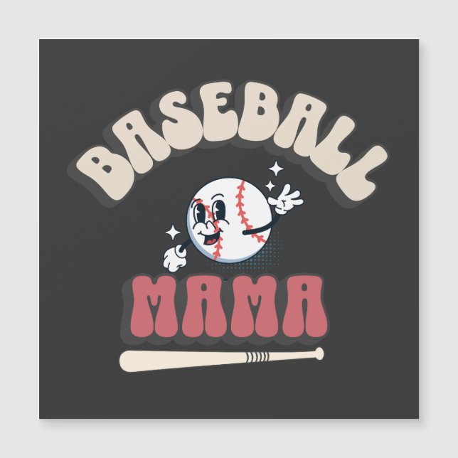 Mama de Beisebol Retro (Frente)