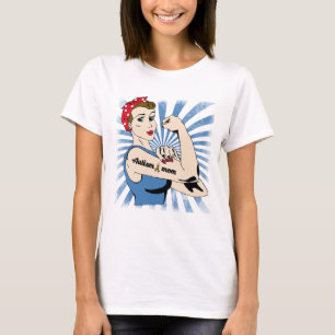 Mamã do autismo - camisa de T
