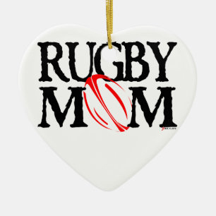 Mamã do rugby - ornamento