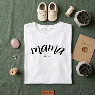 Mama Estabeleceu Ano Novo Minimalista Mamãe