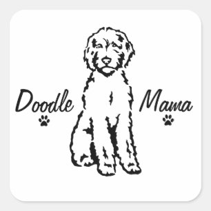 Mama Etiqueta do Doodle