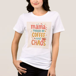 Mama Fueled By Coffee And Chaos Trendy Script Mom