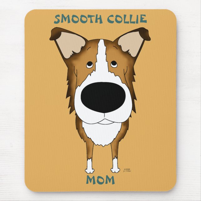 Mamã lisa Mousepad do Collie (Frente)