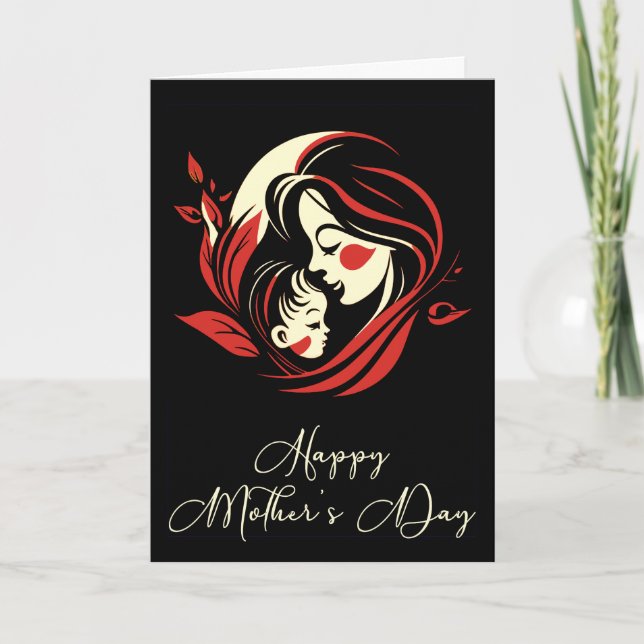 Mama | Mãe | Cartão de Dia das Mães (Frente)