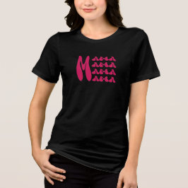 MAMA mothers day elegant black and fuchsia 