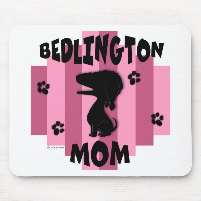 Mamã Mousepad de Bedlington (Frente)