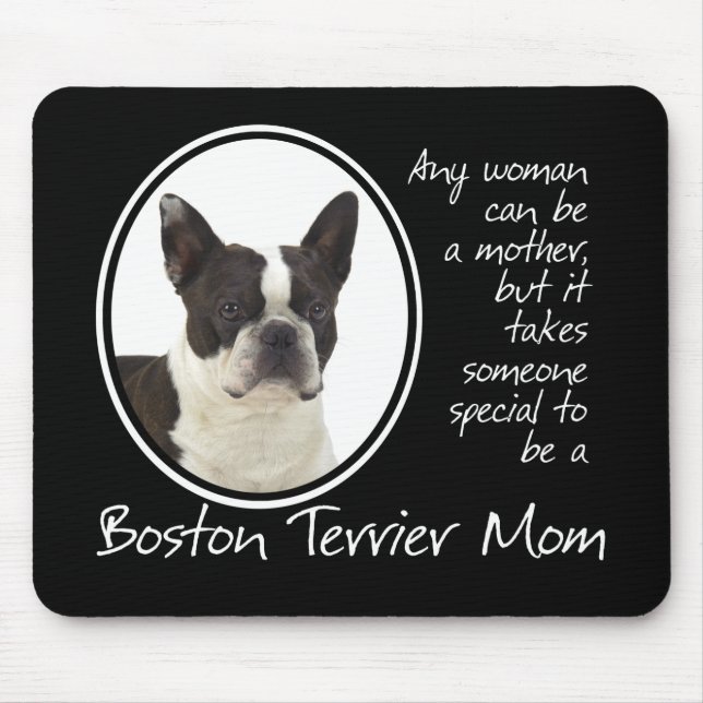 Mamã Mousepad de Boston Terrier (Frente)