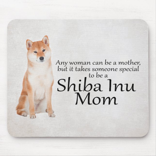Mamã Mousepad de Shiba Inu (Frente)
