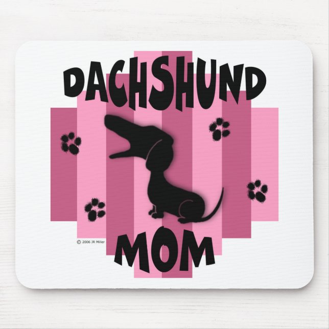 Mamã Mousepad do Dachshund (Frente)