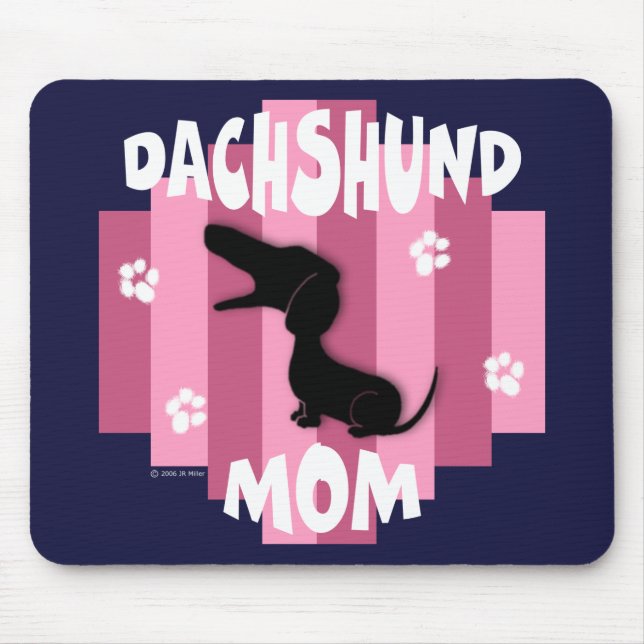 Mamã Mousepad do Dachshund (Frente)