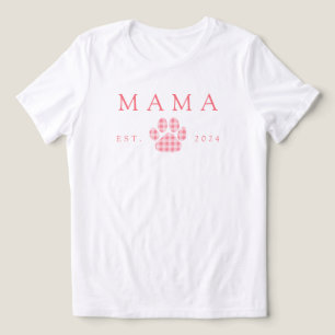Mama Rosa Gingham Paw Print Aniversário