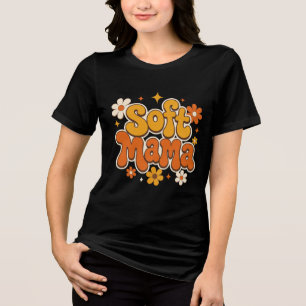 Mama Soft Retro Floral Design Groovy   Boho Fofo 
