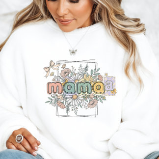 Mama Sweatshirt Stylish Mom Pullover Perfect Gift