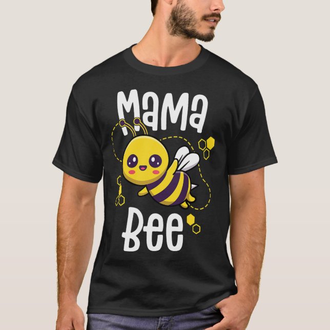 Mamãe Bee Camisas De Abelhas Familiares De Camisas (Frente)
