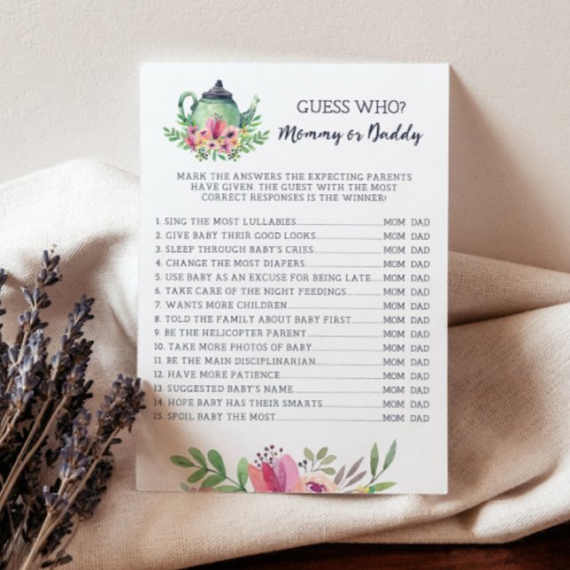 Mamãe chá de fraldas ou Cartão de Pai (Criador carregado)