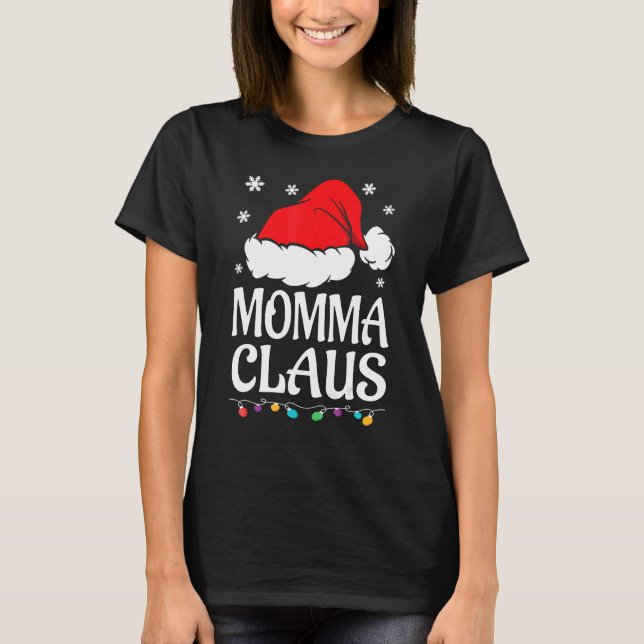 Mamãe Claus Camisa A Família Pajama De Natal (Frente)
