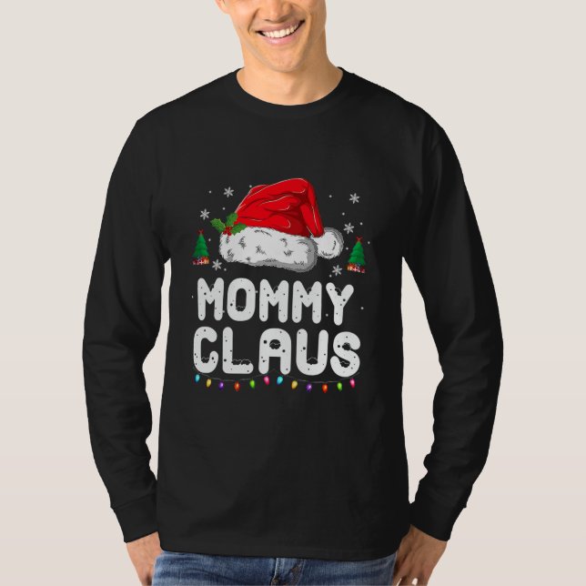 Mamãe Claus Camisa Natal Família Pajama (Frente)