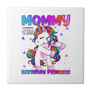 Mamãe da Menina Princesa de Aniversário Flossing U