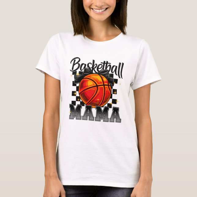 Mamãe de basquete Camisa com Gráfico de Arco - Mãe (Frente)