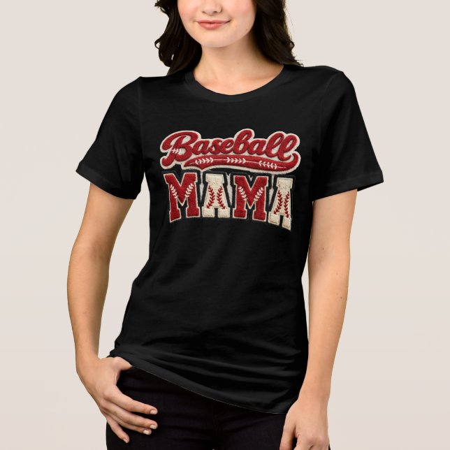 Mamãe de Beisebol Fofa (Frente)
