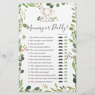 Mamãe de elefante ou jogo de Pai