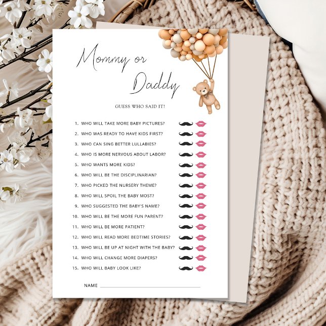 Mamãe de espera de ursinho ou jogo de Pai (Criador carregado)