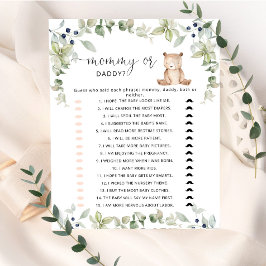 Mamãe de madeira Eucalyptus ou caça ao bebê pai