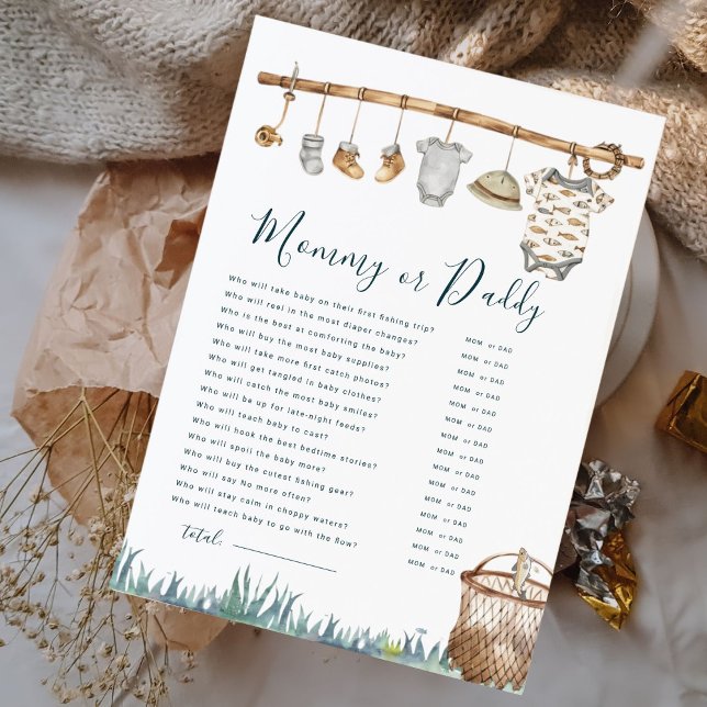 Mamãe De Pesca Ou Jogo De Chá de fraldas De Pesca (Criador carregado)