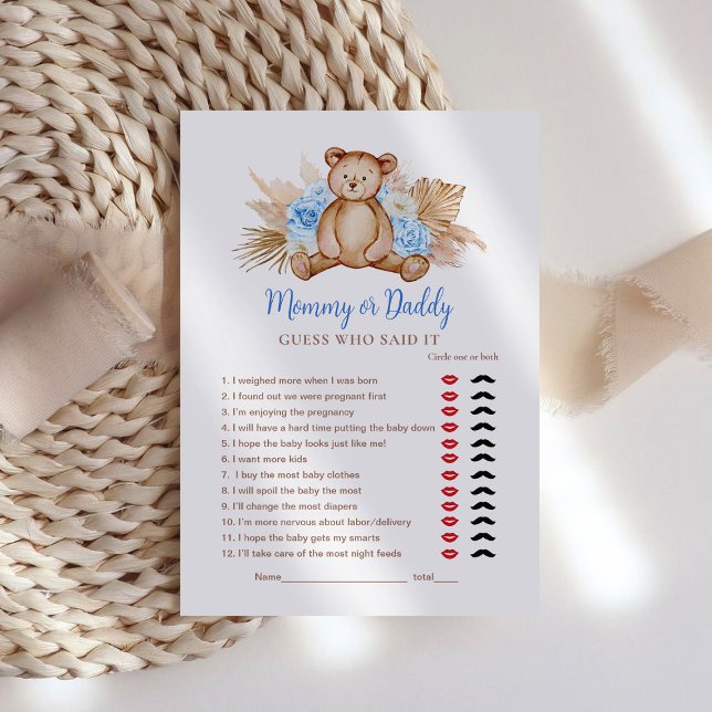 Mamãe do Bear Baby Boy ou jogo de Pai (Criador carregado)