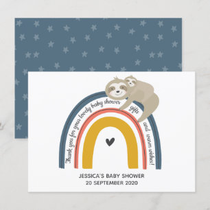Mamãe e Cartões de agradecimentos de Arco-íris de 