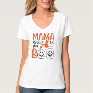 Mamãe é minha camiseta do Boo Halloween