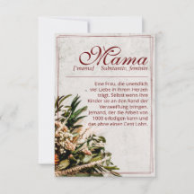 Mamãe - einfach undersetzlich - Buquê