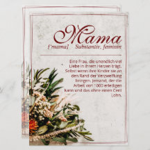 Mamãe - einfach undersetzlich - Buquê