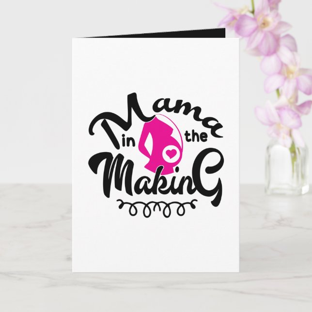 Mamãe fofa fazendo anúncio de mensagem adicional (Orquídea)