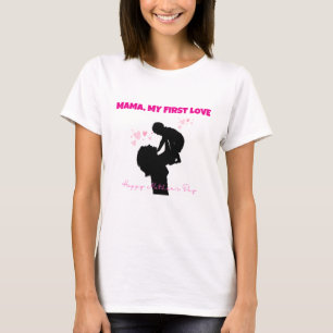 Mamãe Minha Primeira Camiseta de Amor - Presente S