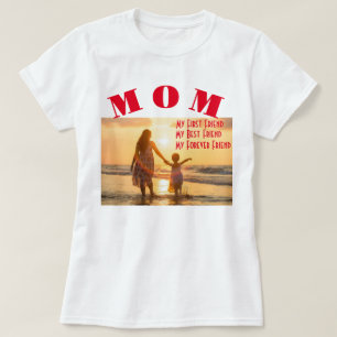Mamãe, minha primeira melhor camisa de amizade par