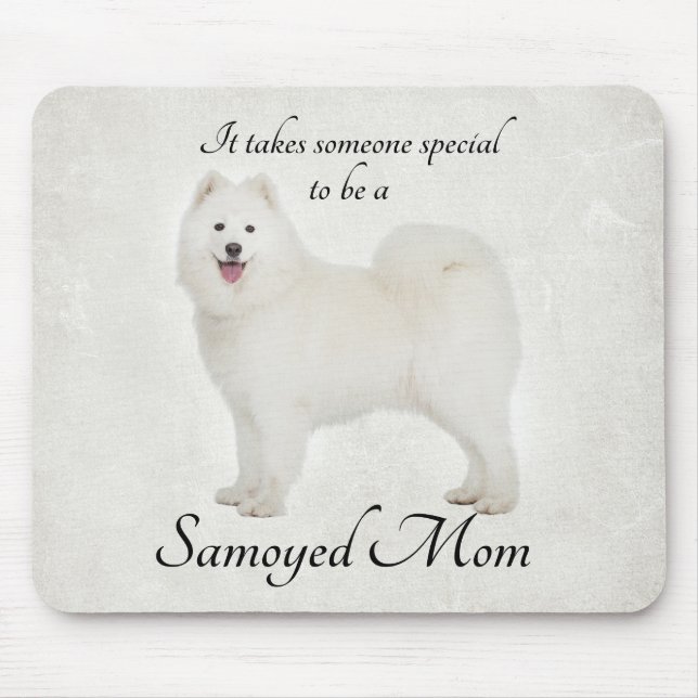 Mamãe Mousepad Samoyed (Frente)
