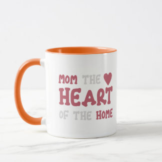 Mamãe O Coração Do Lar Caneca Duas Cores