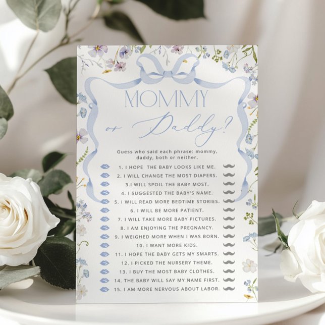 Mamãe ou Arco Azul Adivinha Quem Joga Floral (Criador carregado)