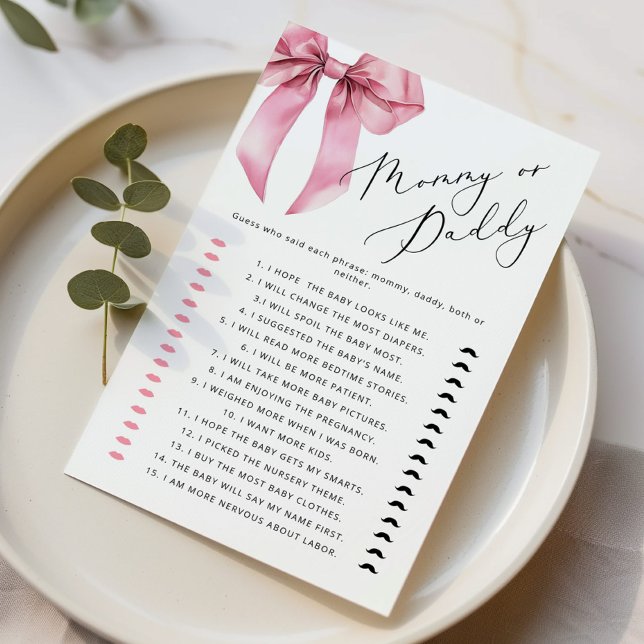 Mamãe ou Arco rosa-Pai adivinha quem joga (Criador carregado)