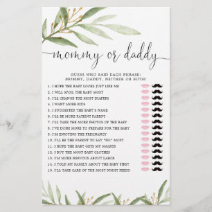 Mamãe ou jogo de Pai verde ouro neutro em termos d