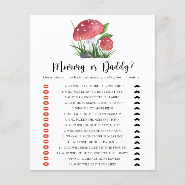 Mamãe ou jogo pai Fungi (Frente)