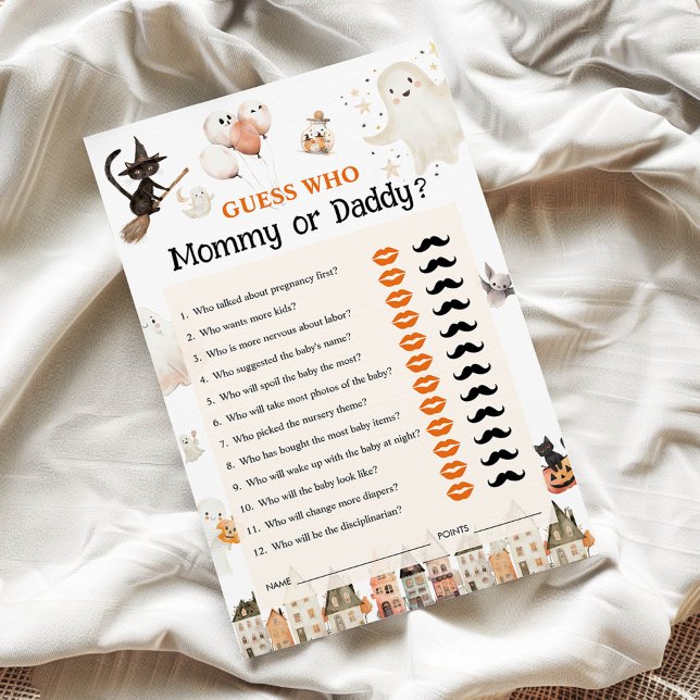 Mamãe ou Pai, Convidado Halloween Que Jogo (Criador carregado)