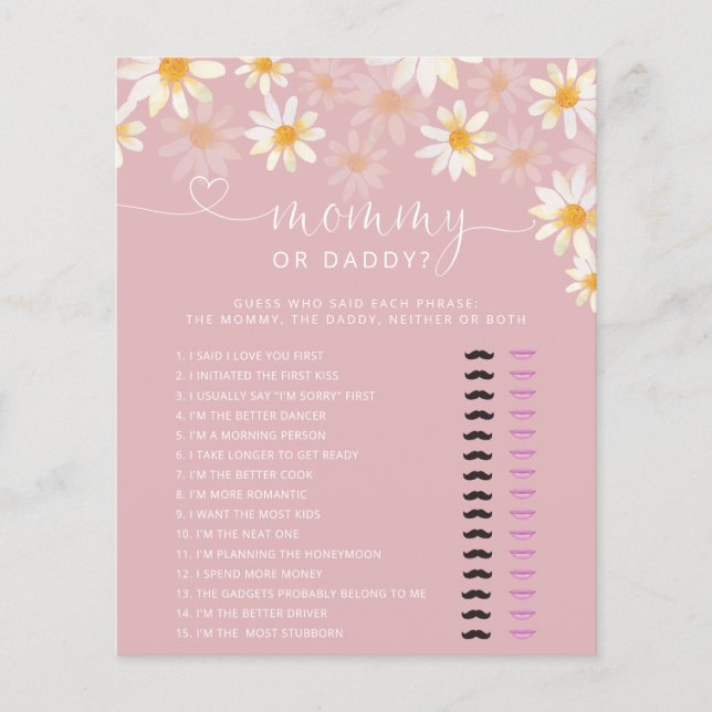 Mamãe ou Pai de flor selvagem (Frente)