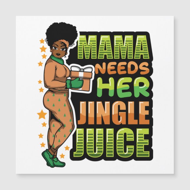 Mamãe precisa de seu bebendo de suco de jingle. (Frente)
