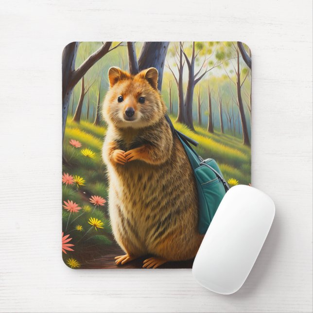 Mamãe Quokka Pronto Para Comprar, Mouse Pad (Com mouse)