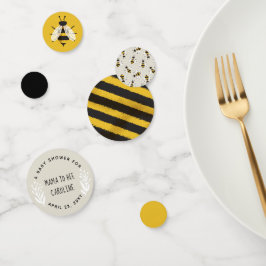 Mamãe Rustic para Bebê Chá de fraldas Confetti