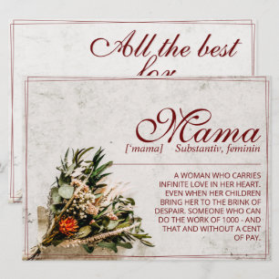 Mamãe - simplesmente insubstituível - Buquê